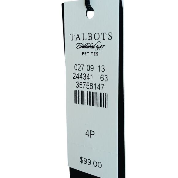 New Talbots Sleeveless Top Brown Lined Blouse Wool Blend Career Classic 4P - Picture 8 of 10